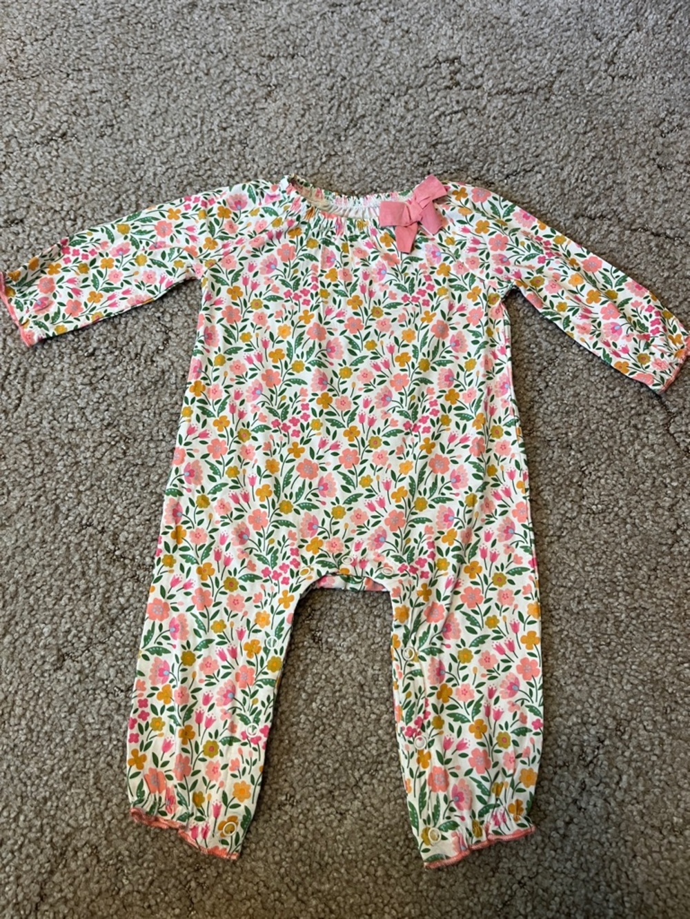 Mud Pie Ditsy Floral Bamboo One-Piece